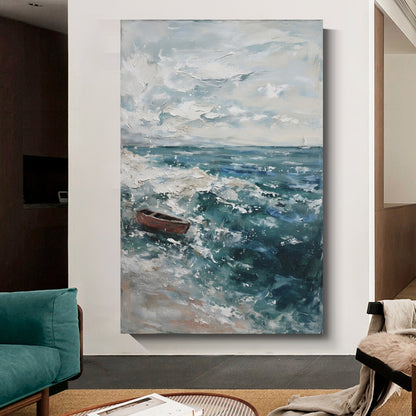 Modern abstract wall art, hand-painted oil painting
