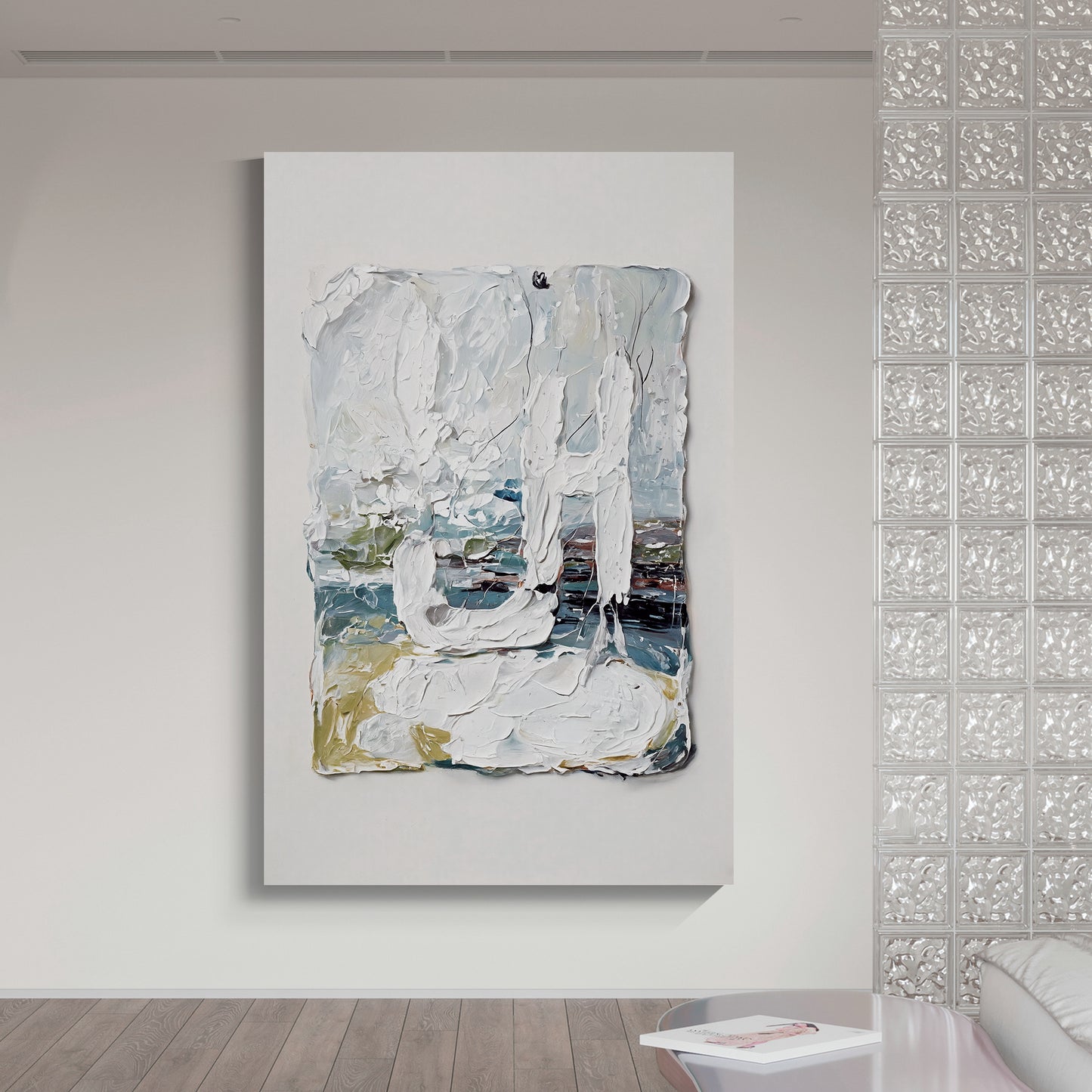 Modern abstract wall art, hand-painted oil painting