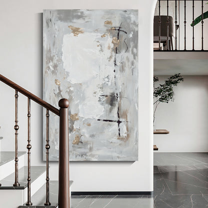 Modern abstract wall art, hand-painted oil painting