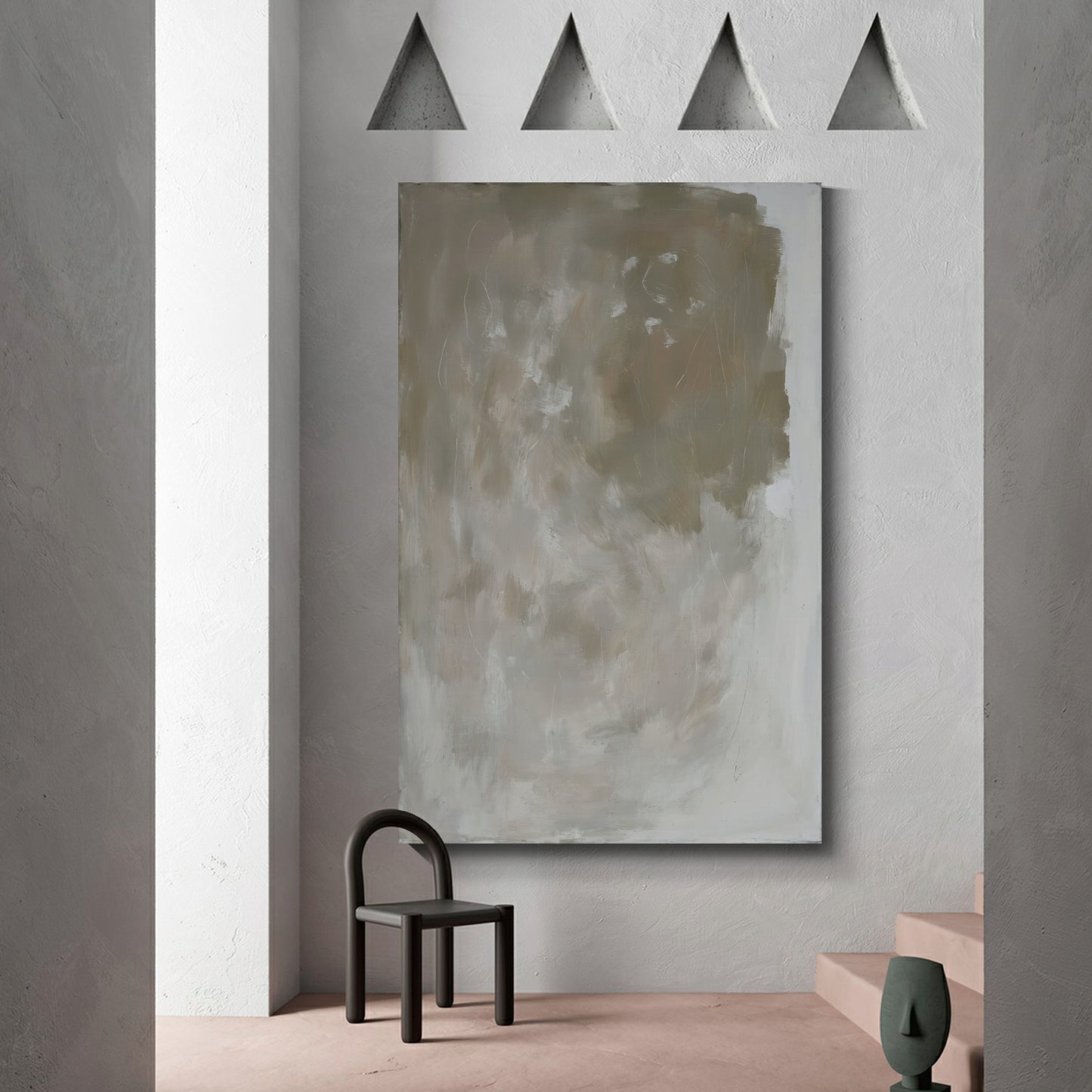 Modern abstract wall art, hand-painted oil painting
