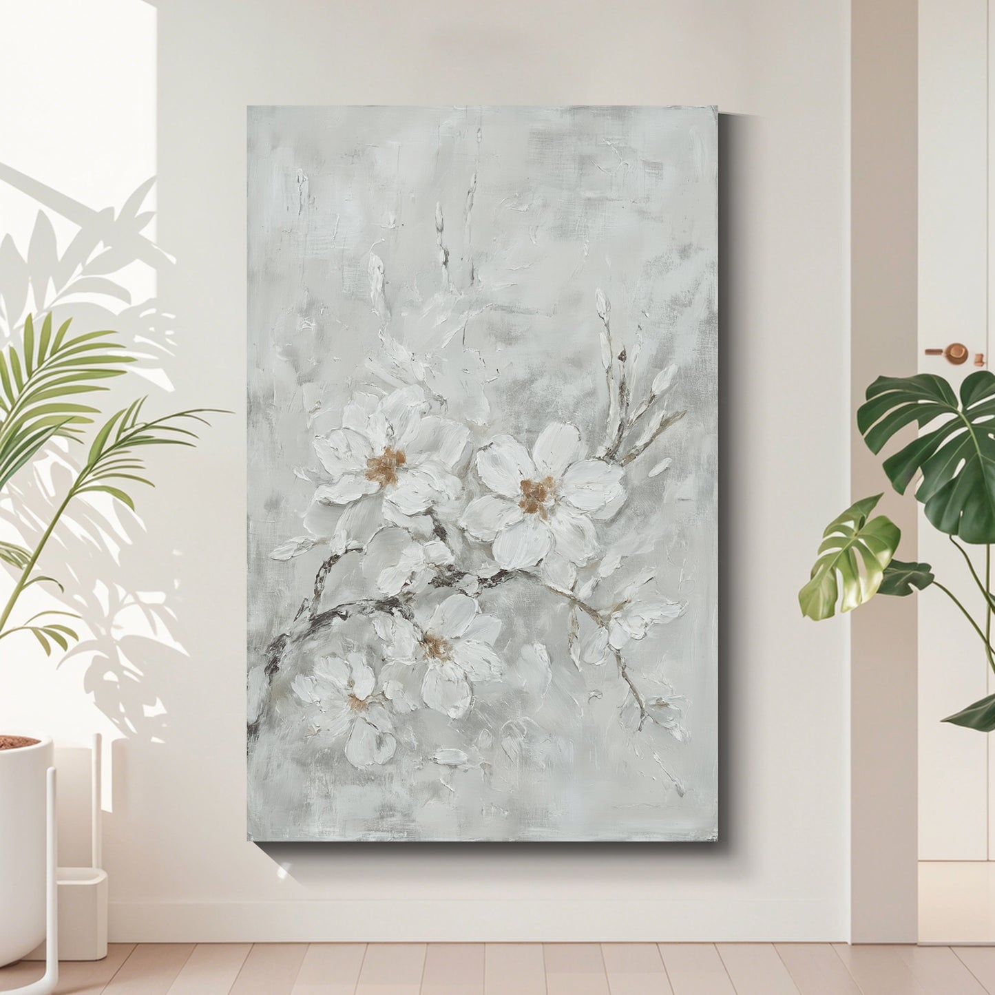 Modern abstract wall art, hand-painted oil painting