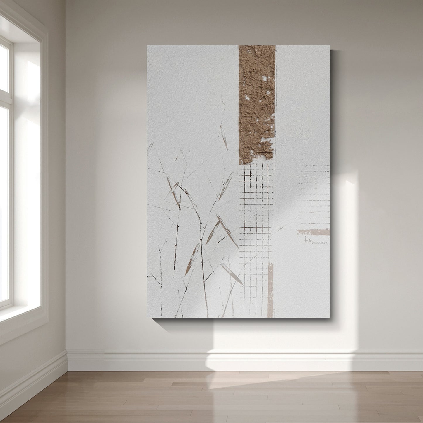 Modern abstract wall art, hand-painted oil painting