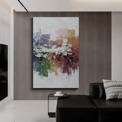 Modern abstract wall art, hand-painted oil painting