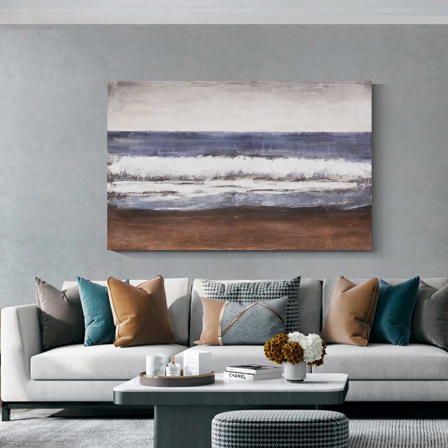 Banner hand-painted oil painting
