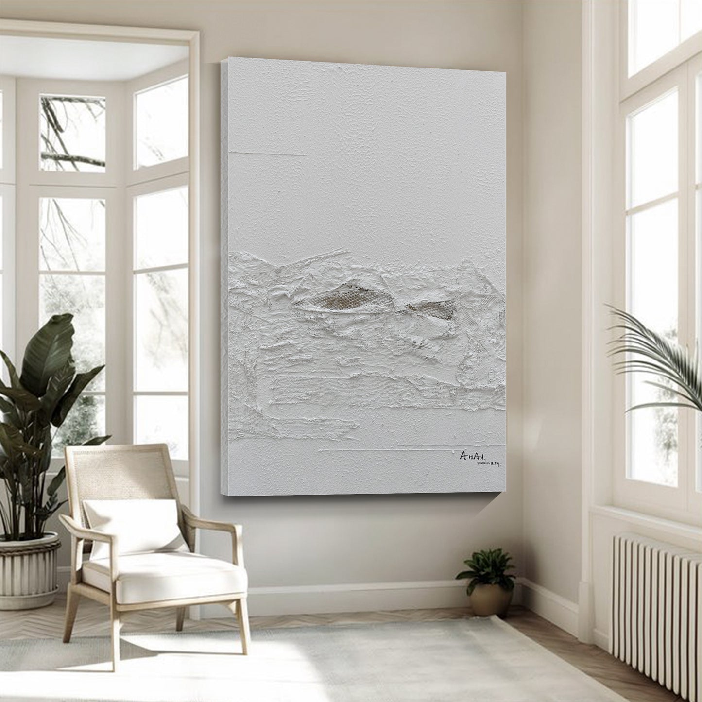 Modern abstract wall art, hand-painted oil painting