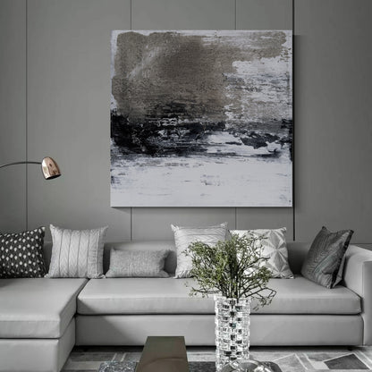 Wabi Sabi minimalist hand-painted oil painting