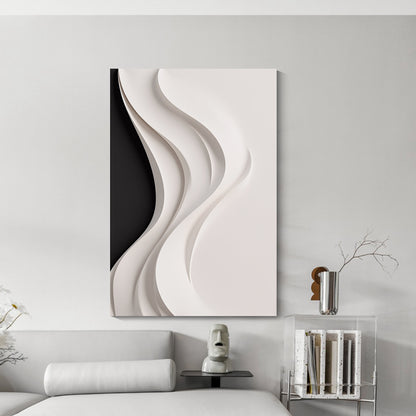 Beige and black Wall Sculptures, 3D Wood Wall Art, Minimalist Wall Hanging Home Decor