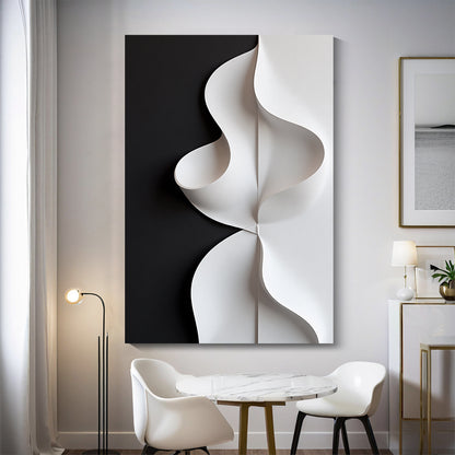 Beige and black Wall Sculptures, 3D Wood Wall Art, Minimalist Wall Hanging Home Decor
