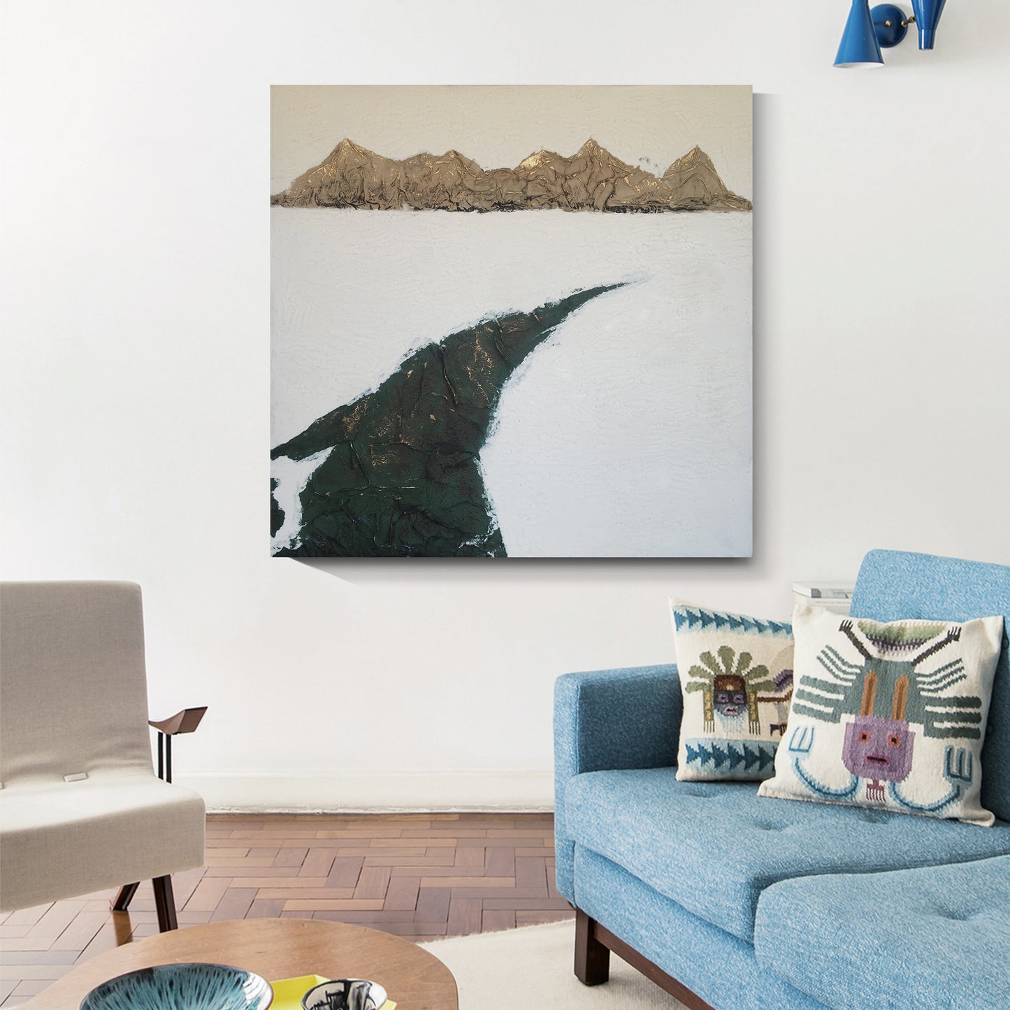 Modern abstract wall art, hand-painted oil painting