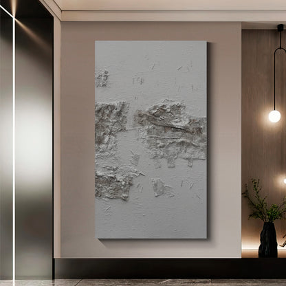 Grey+white wall art 2, hand-painted oil painting