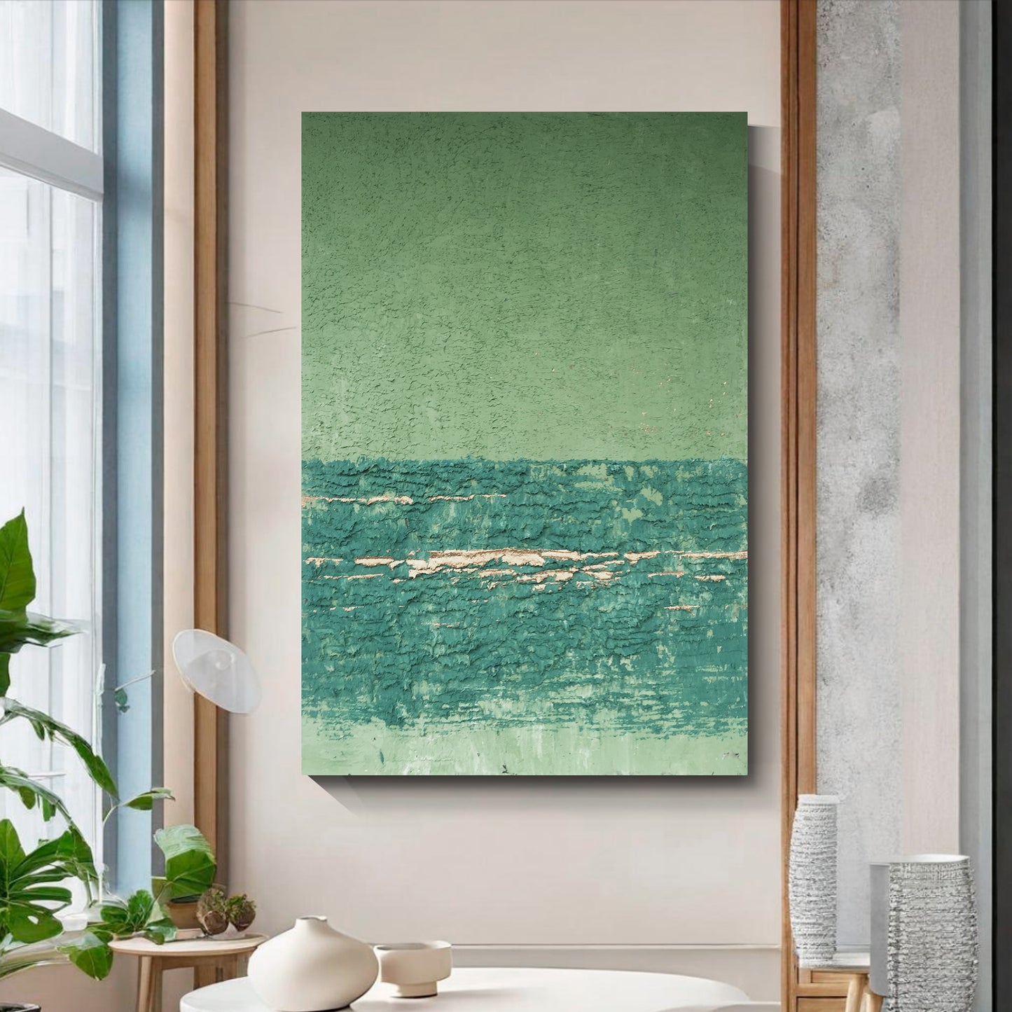 Modern abstract wall art, hand-painted oil painting