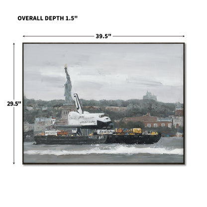 "Space Shuttle and One of the Statue of Liberty"Giclee Prints