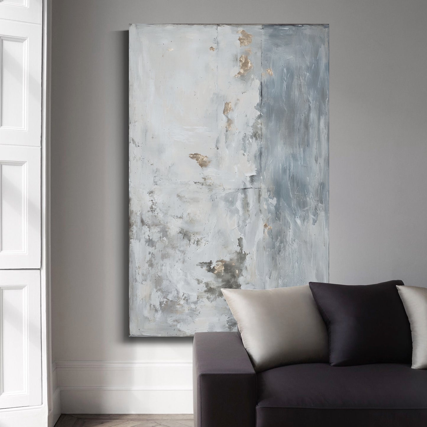 Modern abstract wall art, hand-painted oil painting