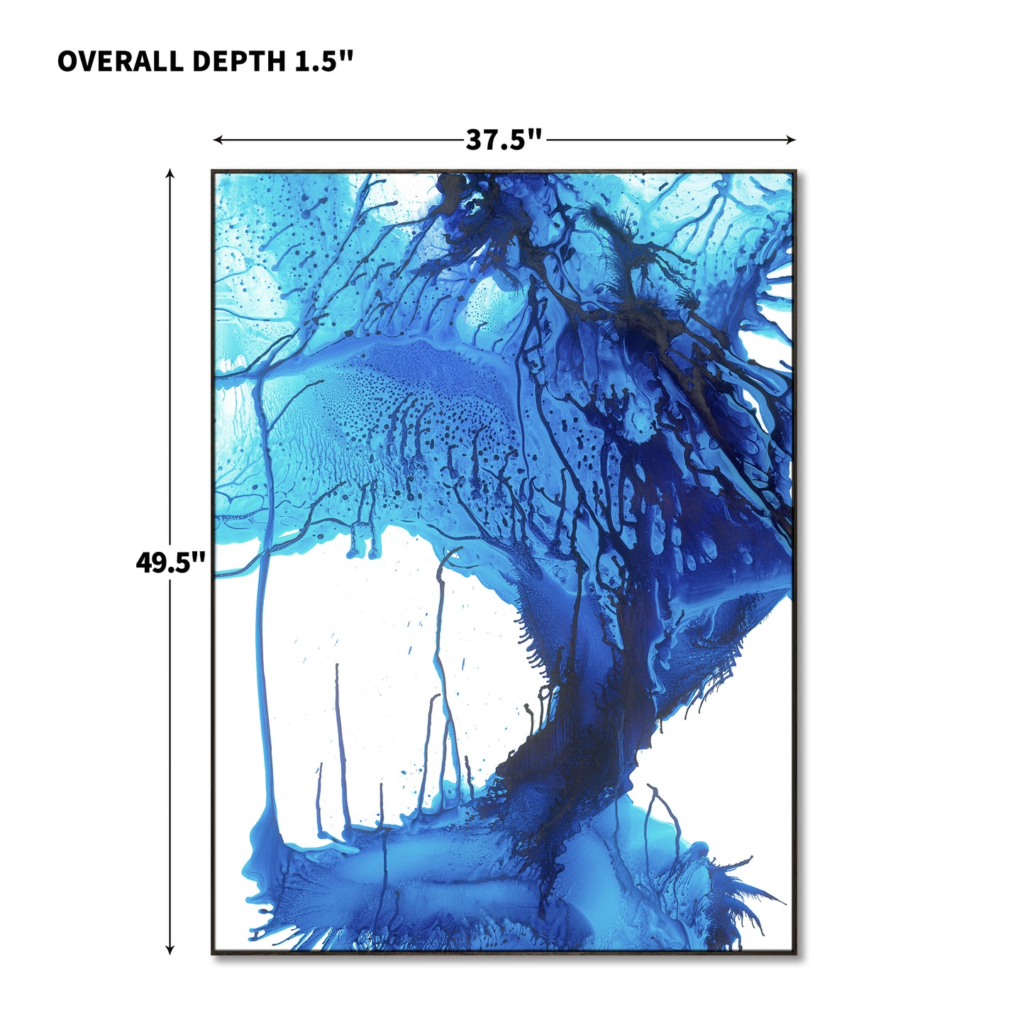 "Blue Rhythm" framed canvas prints