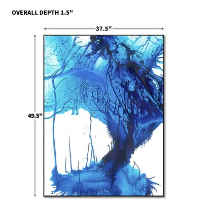 "Blue Rhythm" framed canvas prints
