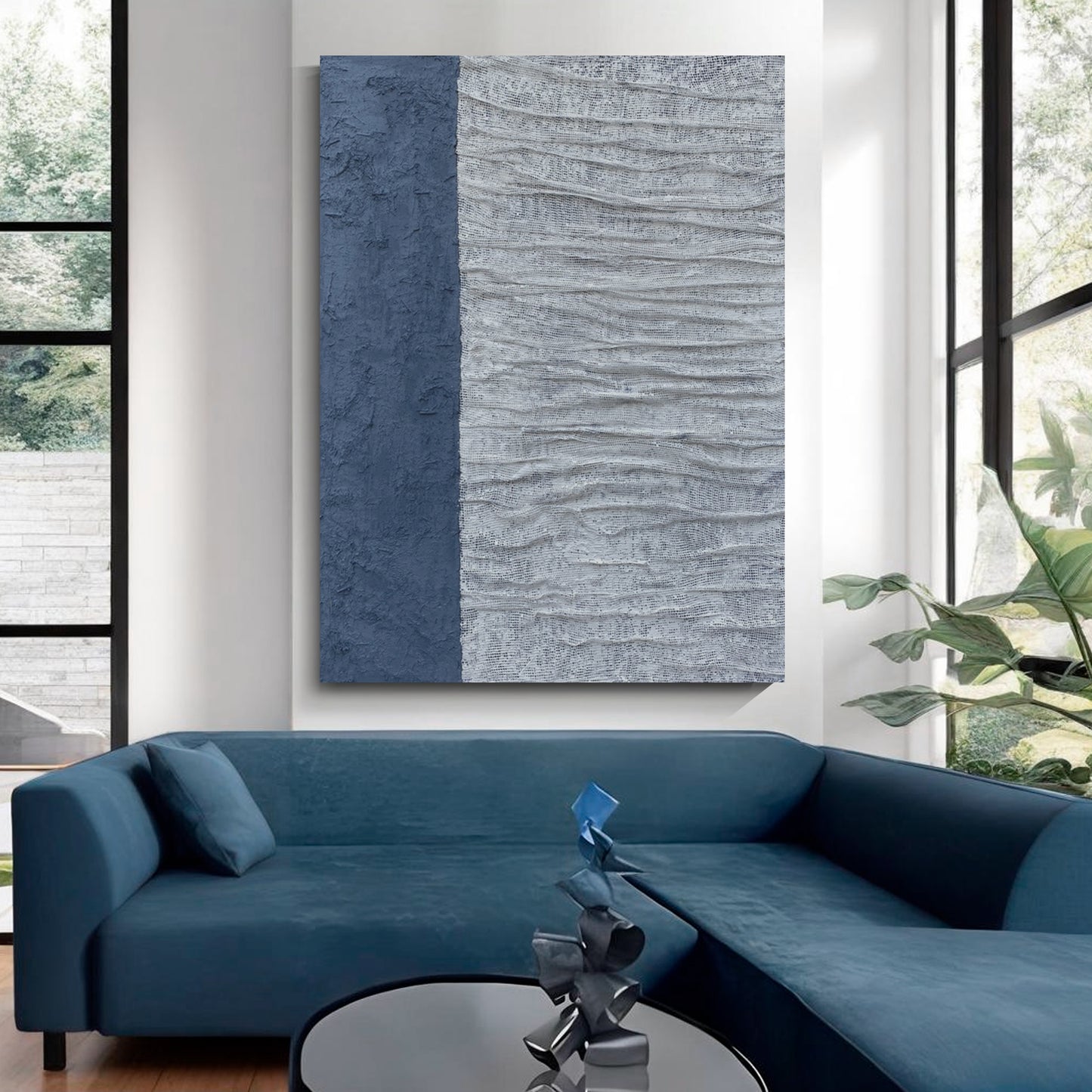 Modern abstract wall art, hand-painted oil painting
