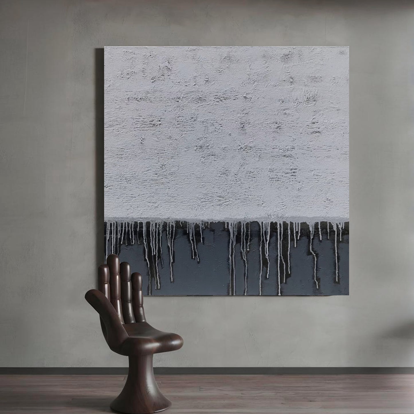 Modern abstract wall art, hand-painted oil painting