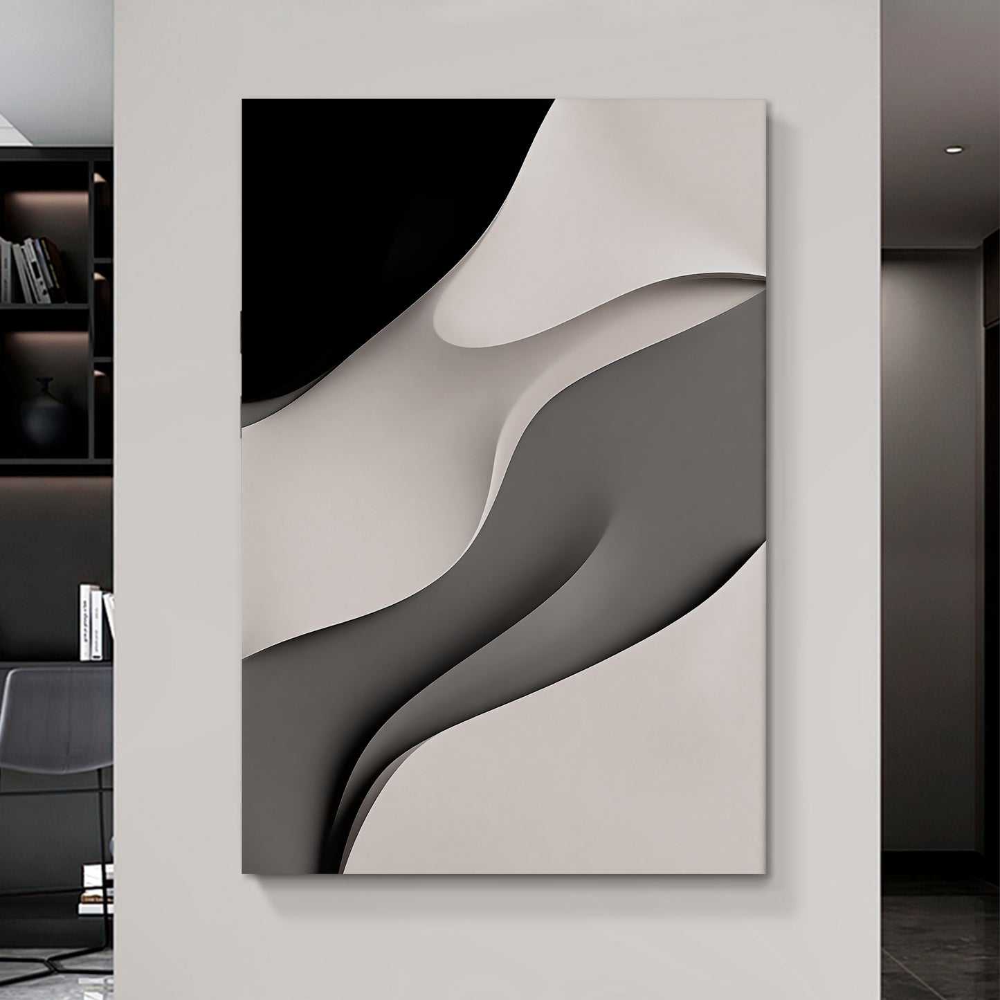 Wall Sculptures, 3D Wood Wall Art, Minimalist Wall Hanging Home Decor