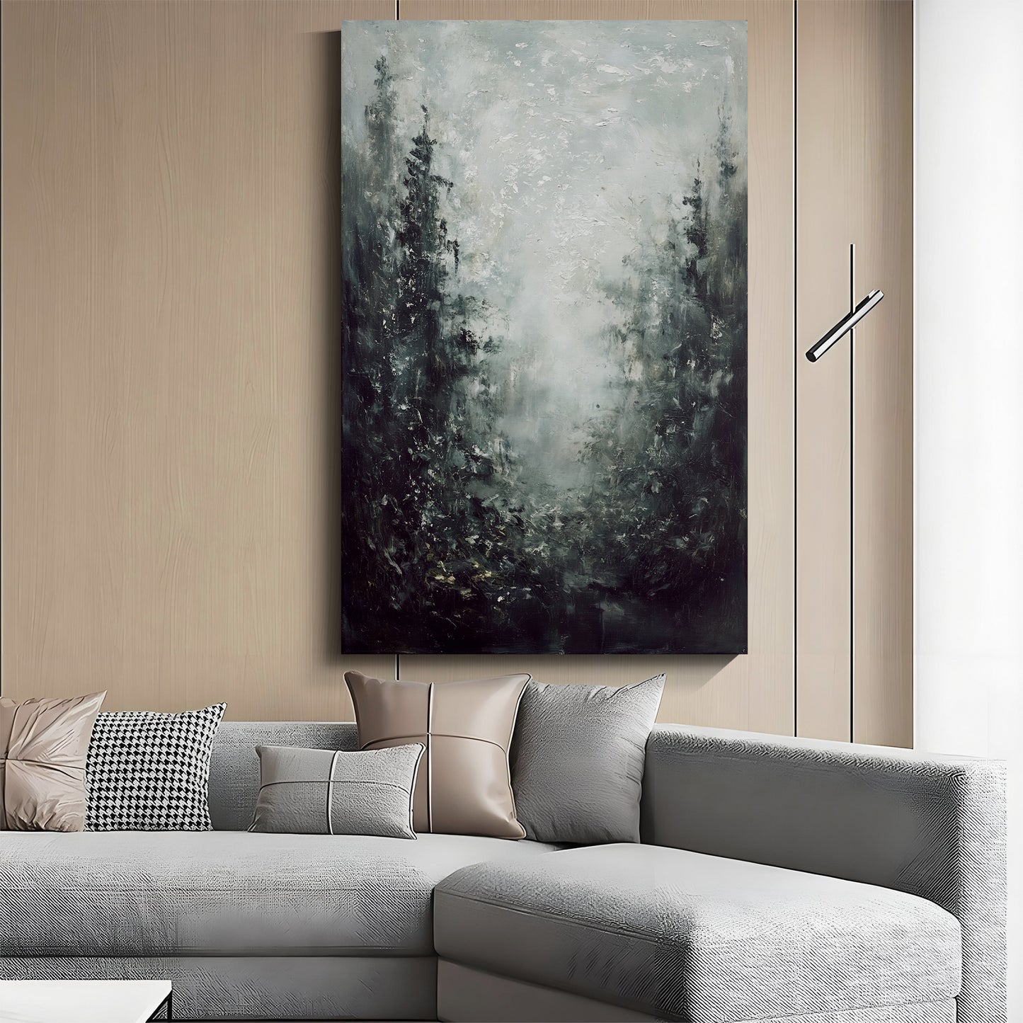 Modern abstract wall art, hand-painted oil painting