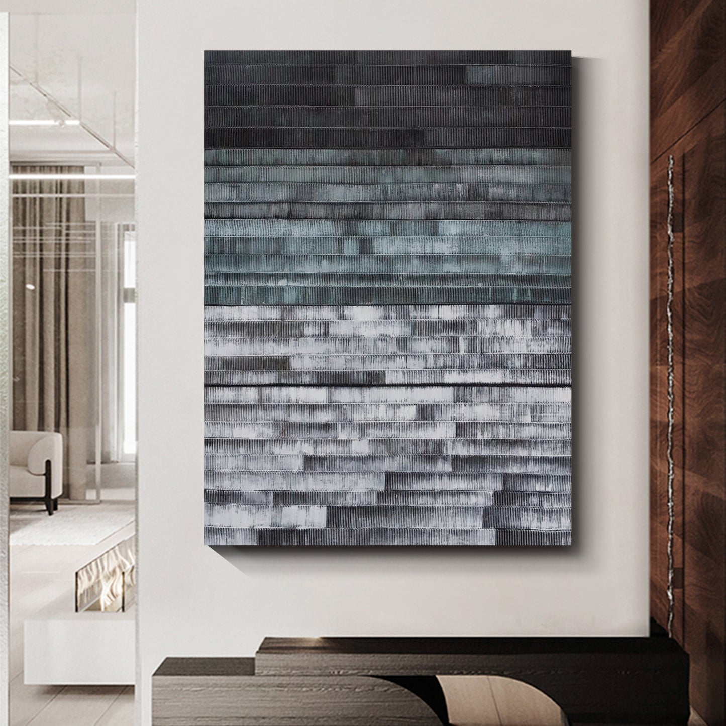 Modern abstract wall art, hand-painted oil painting