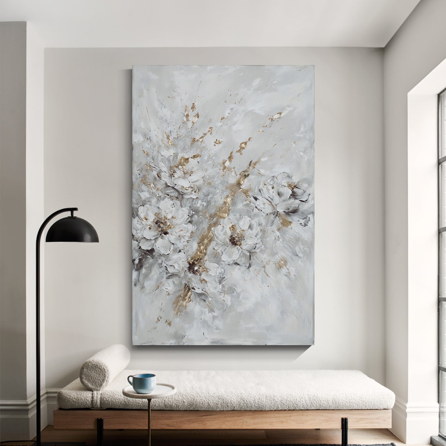 Modern abstract wall art, hand-painted oil painting