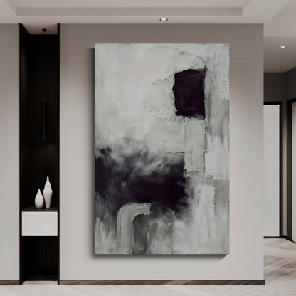 Modern abstract wall art, hand-painted oil painting