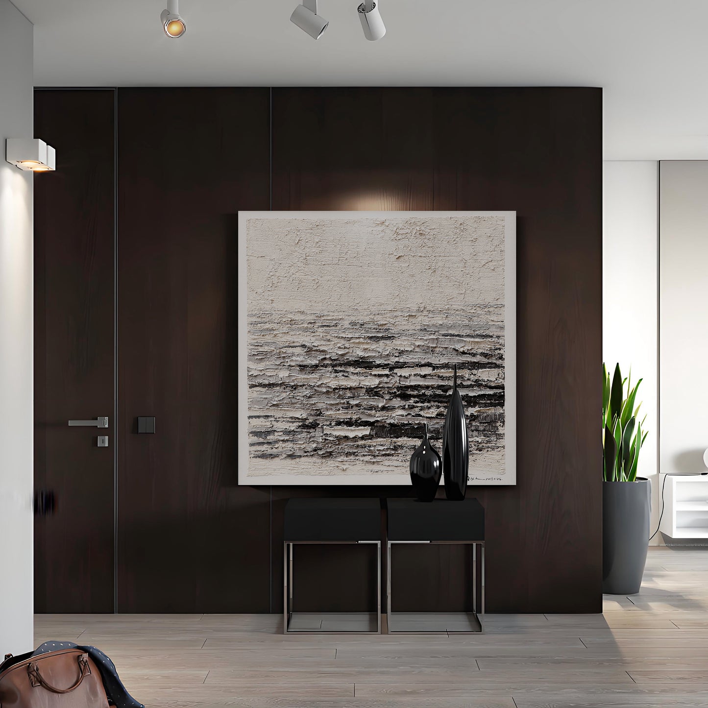 Modern abstract wall art, hand-painted oil painting