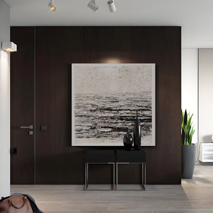 Modern abstract wall art, hand-painted oil painting