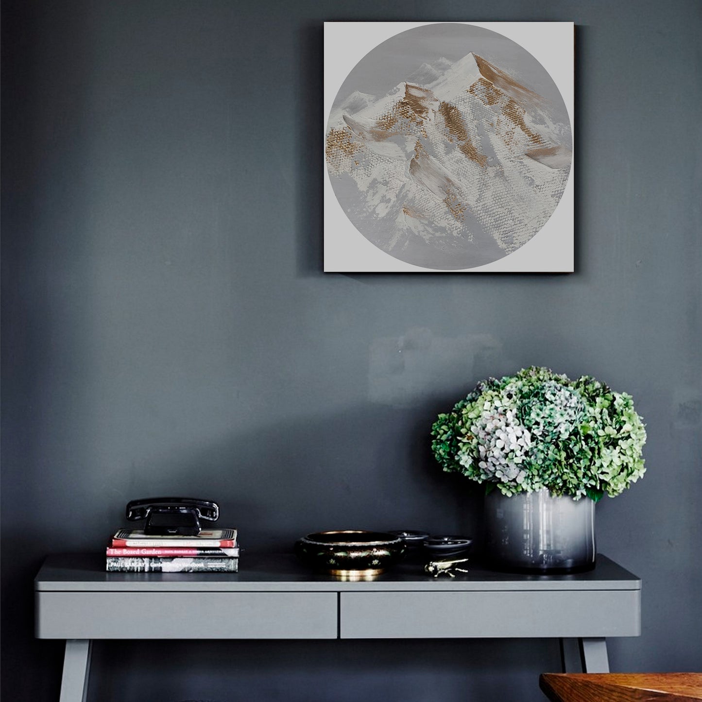 Modern abstract wall art, hand-painted oil painting