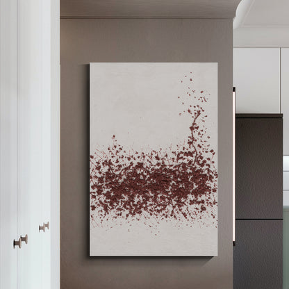Modern minimalist wall art, hand-painted oil painting
