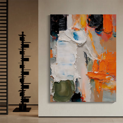 Modern abstract wall art, hand-painted oil painting