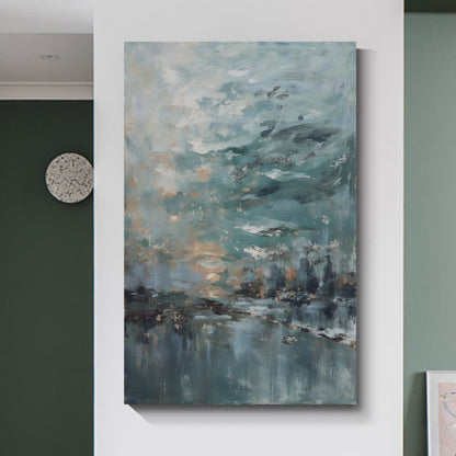 Modern abstract wall art, hand-painted oil painting