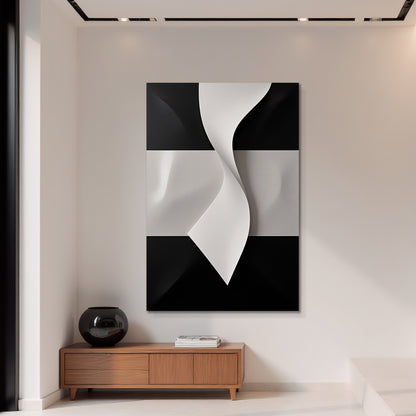 Beige and black Wall Sculptures, 3D Wood Wall Art, Minimalist Wall Hanging Home Decor
