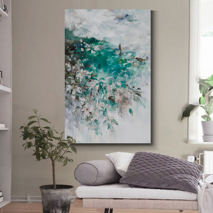 Modern abstract wall art, hand-painted oil painting