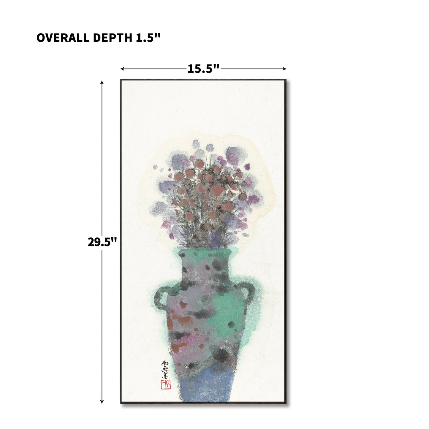 "Vase Flowers" framed canvas prints