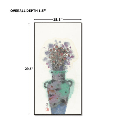 "Vase Flowers" framed canvas prints