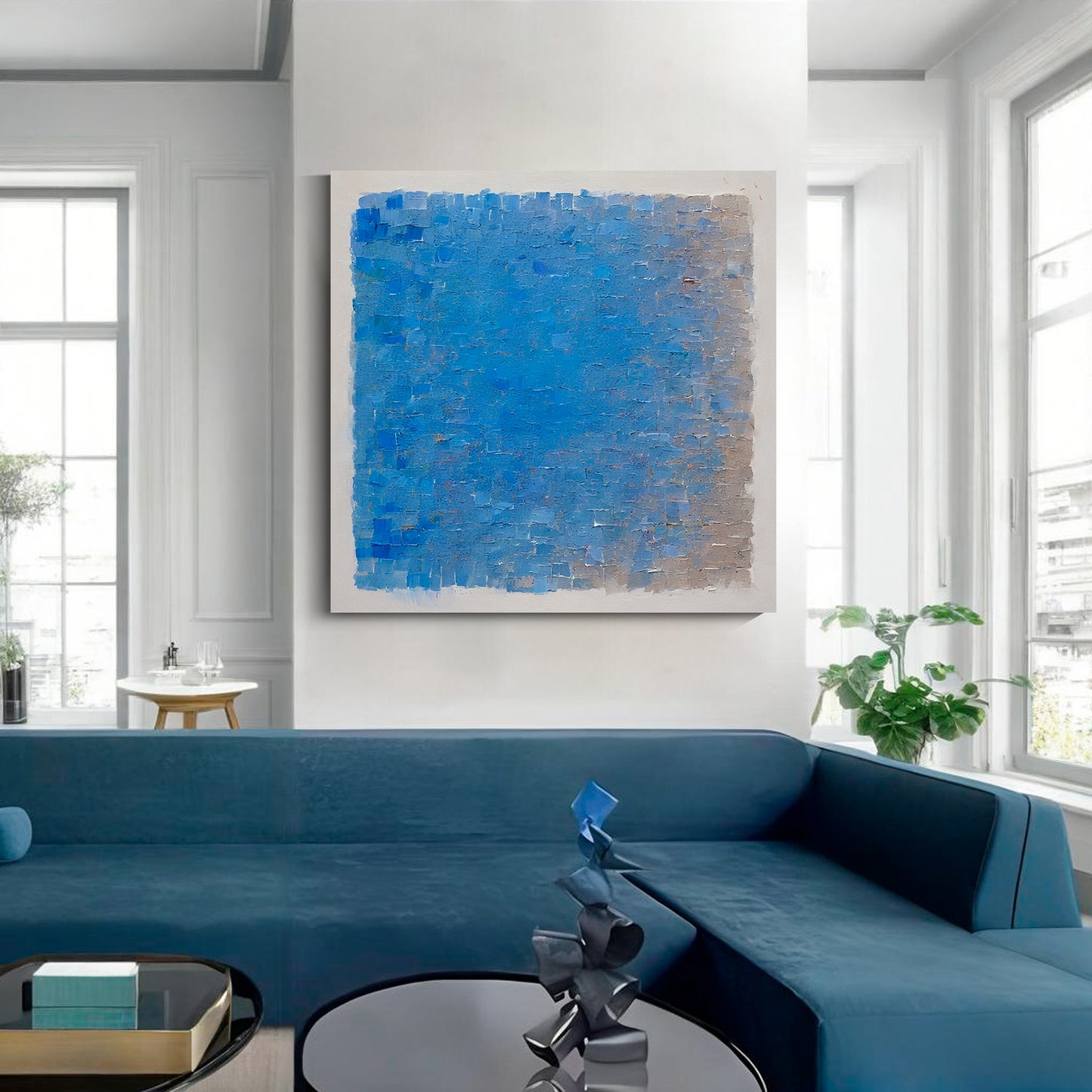 Modern abstract wall art, hand-painted oil painting
