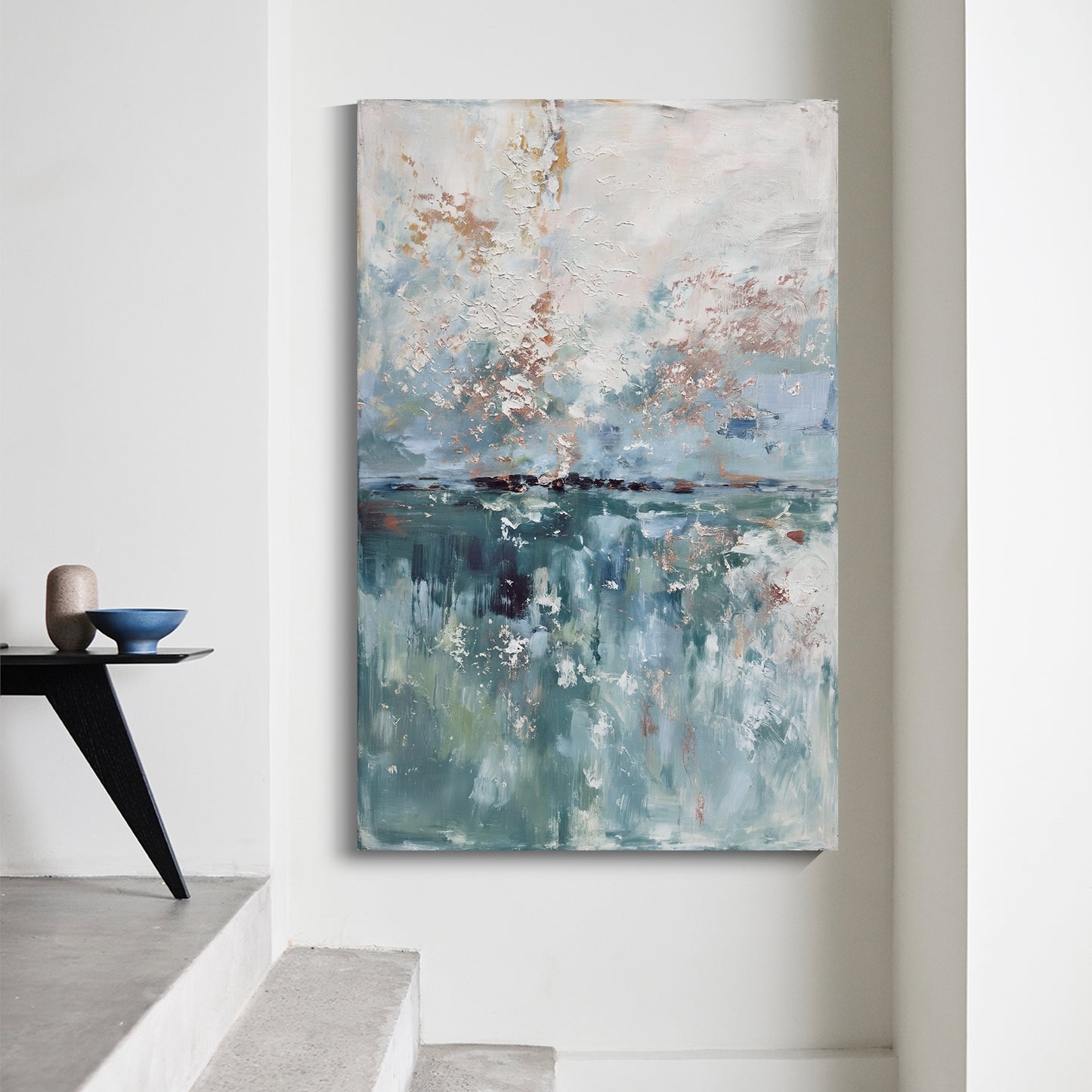Modern abstract wall art, hand-painted oil painting