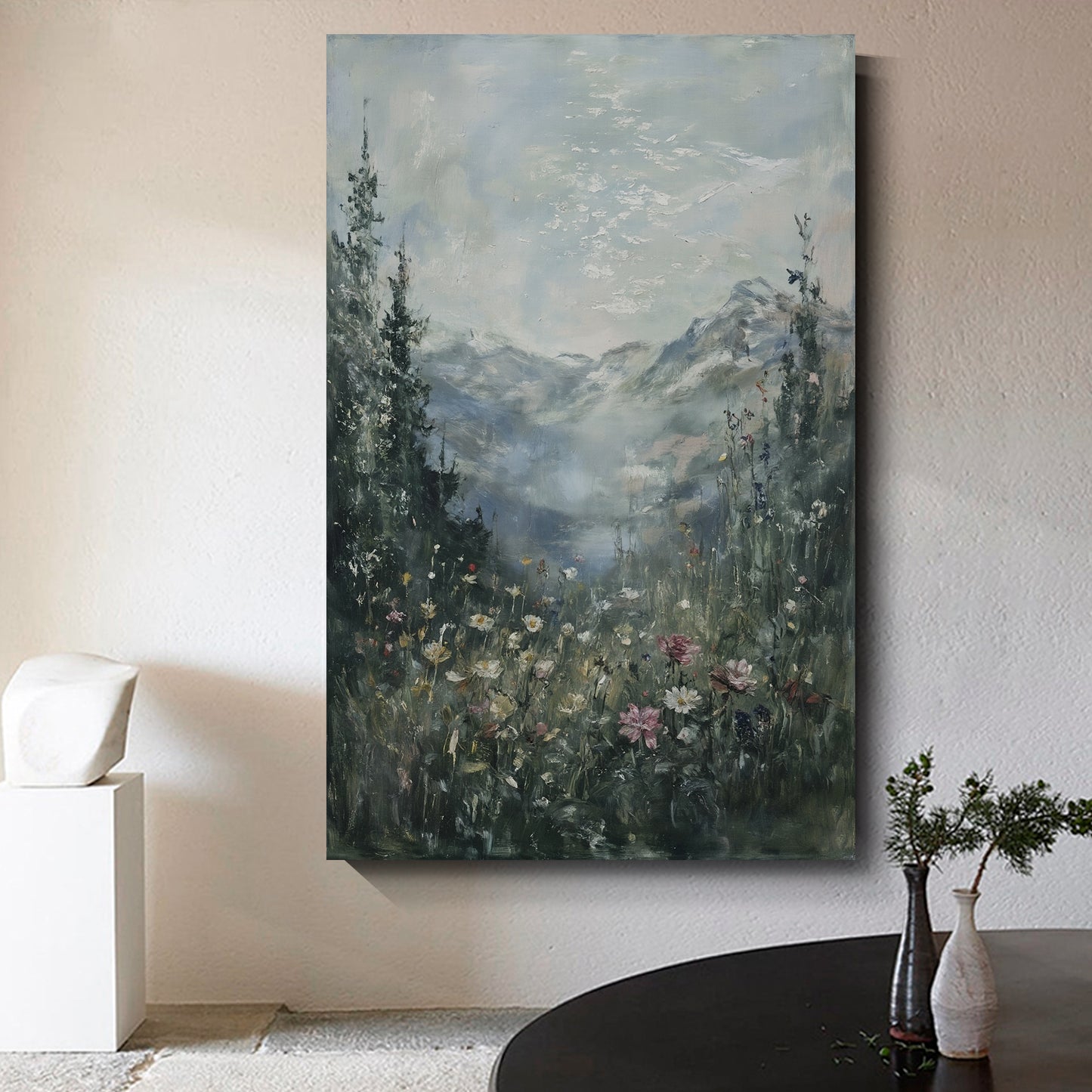 Modern abstract wall art, hand-painted oil painting