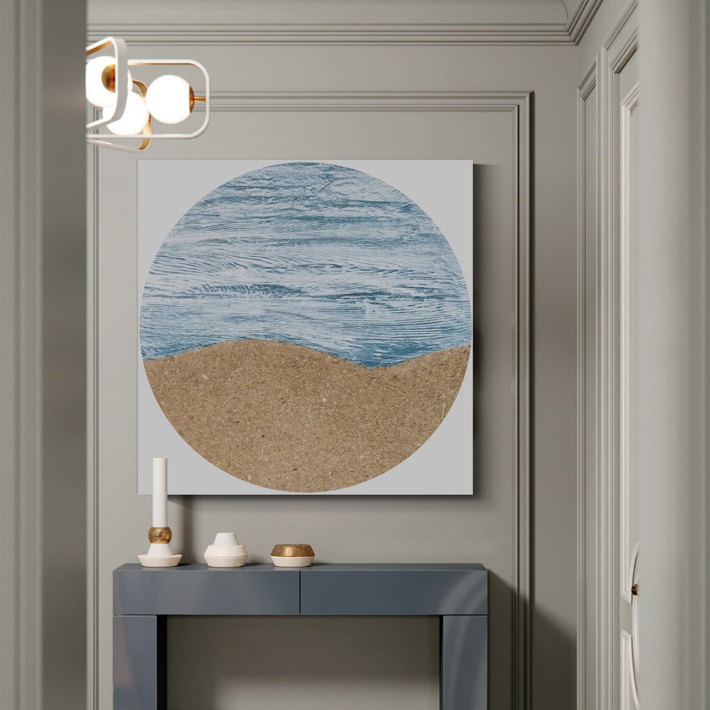 Modern abstract wall art, hand-painted oil painting