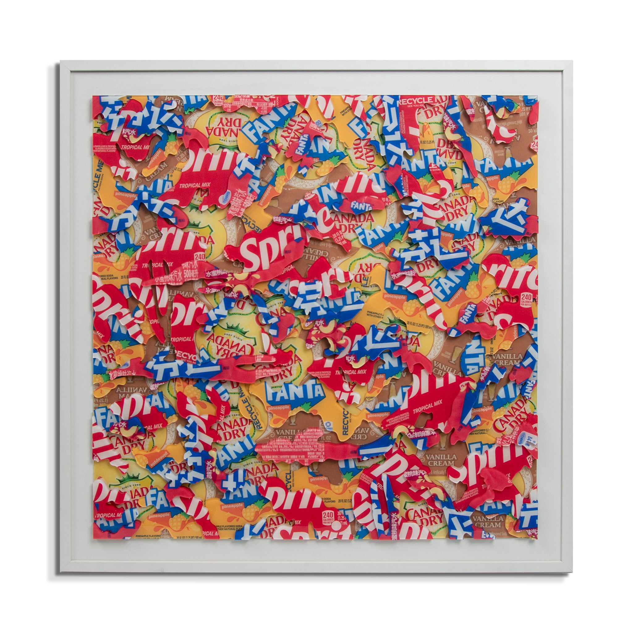 "Creative patchwork" acrylic installation painting – ARTGOW