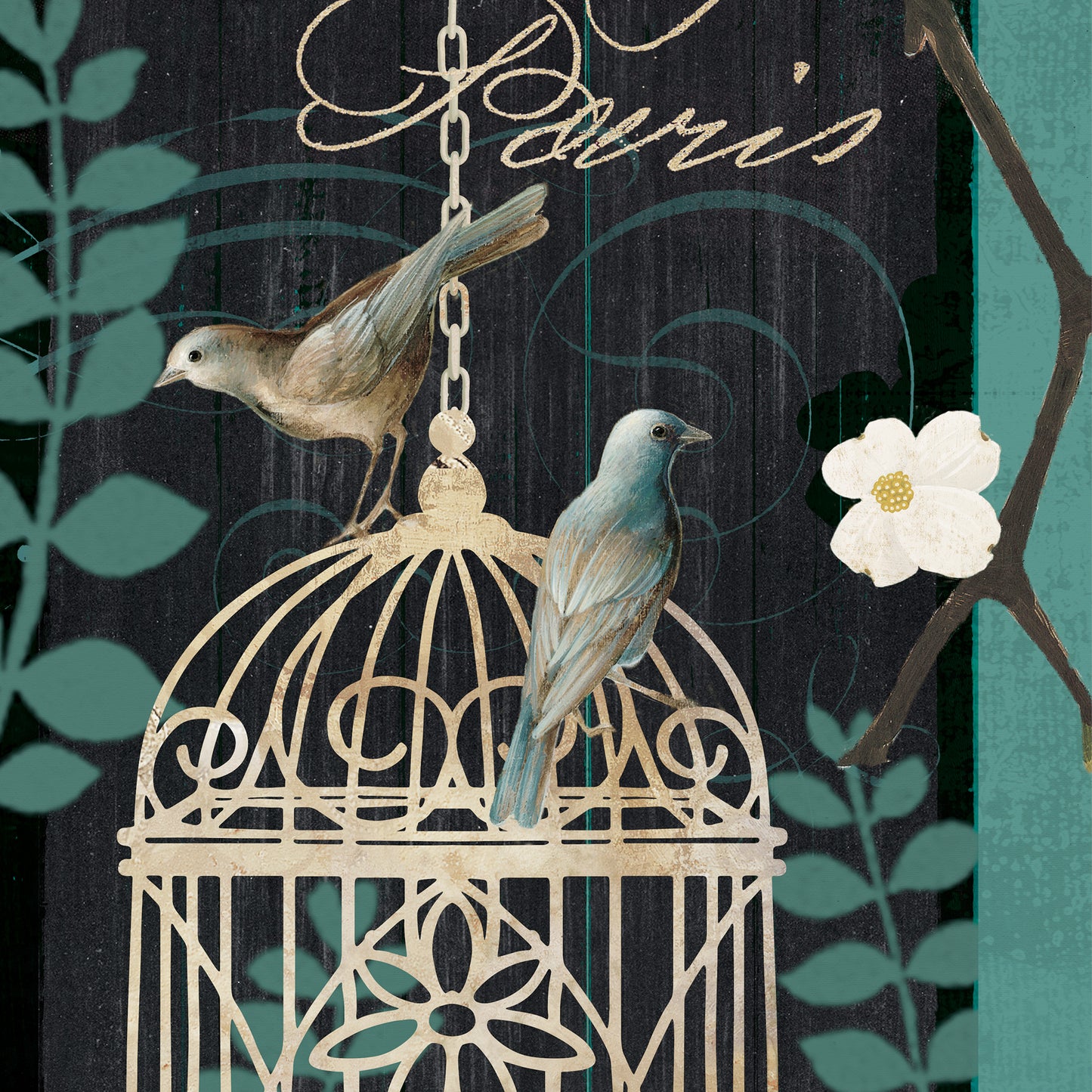 "birdcage"hand-stretched canvas prints