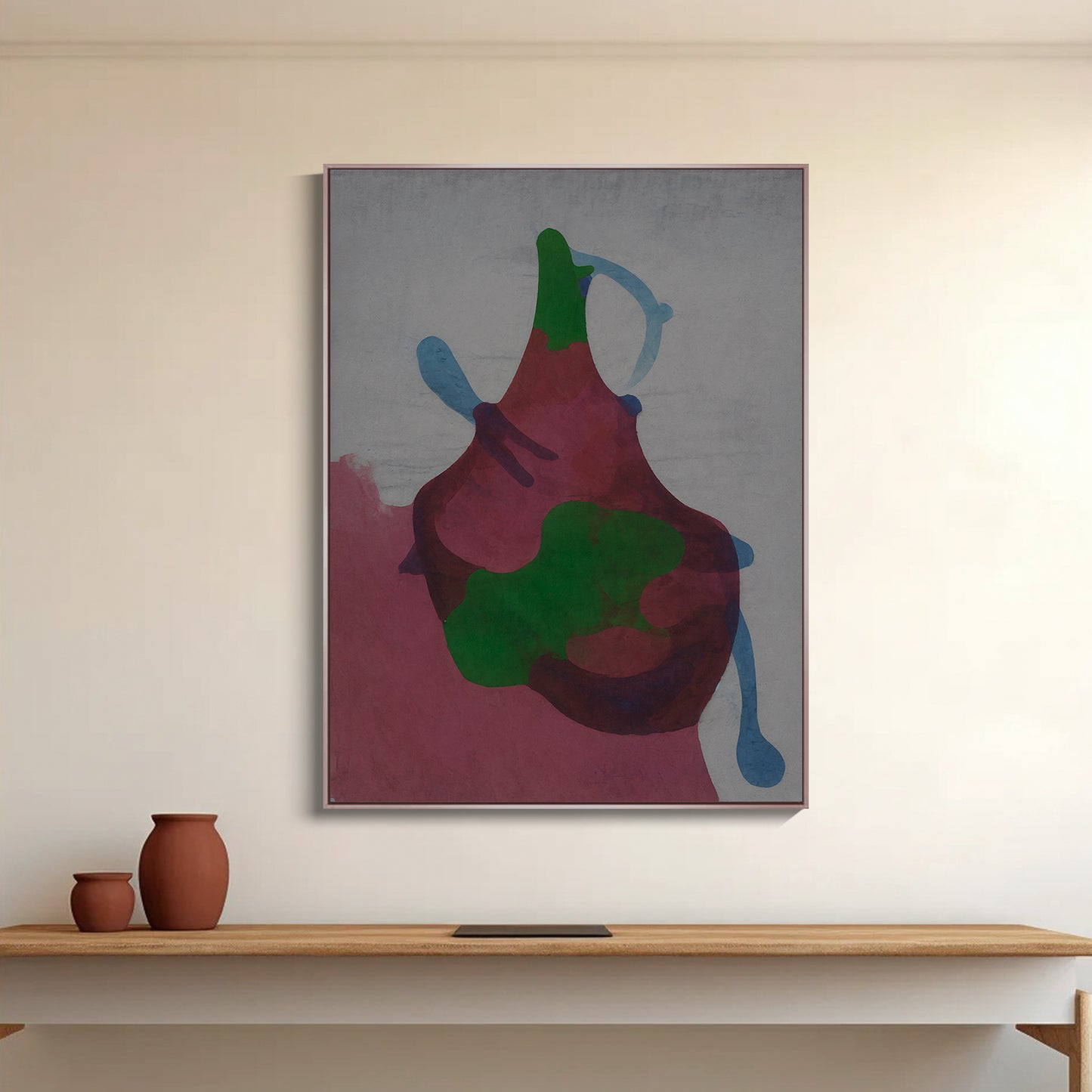 Metal Floating Picture Frame for Canvas Oil Painting, DIY Canvas Picture Frame, 1.5 Inch Depth for Canvas Prints Wall Art/Portrait/Landscape Living Room Bedroom Kitchen Decor (rose gold)