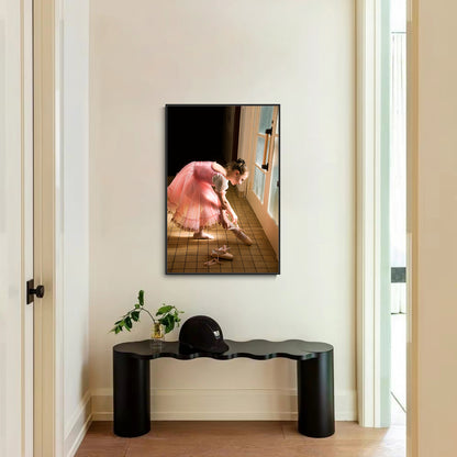 Metal Floating Picture Frame for Canvas Oil Painting, DIY Canvas Picture Frame, 1.5 Inch Depth, Floating Picture Frame for Canvas Prints Wall Art/Portrait/Landscape Living Room Bedroom Kitchen Decor (Black)