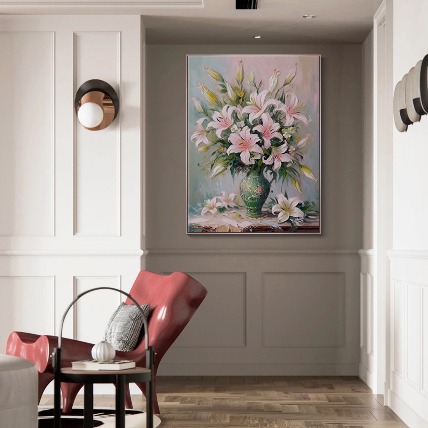 Metal Floating Picture Frame for Canvas Oil Painting, DIY Canvas Picture Frame, 1.5 Inch Depth for Canvas Prints Wall Art/Portrait/Landscape Living Room Bedroom Kitchen Decor (rose gold)