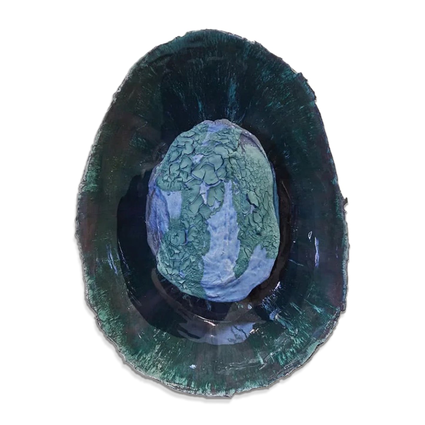 Acrylic hand-painted texture decoration acrylic wall sculpture