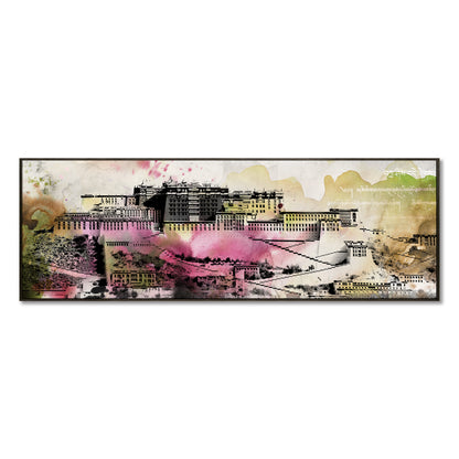 "Chinese architecture"hand-stretched canvas prints