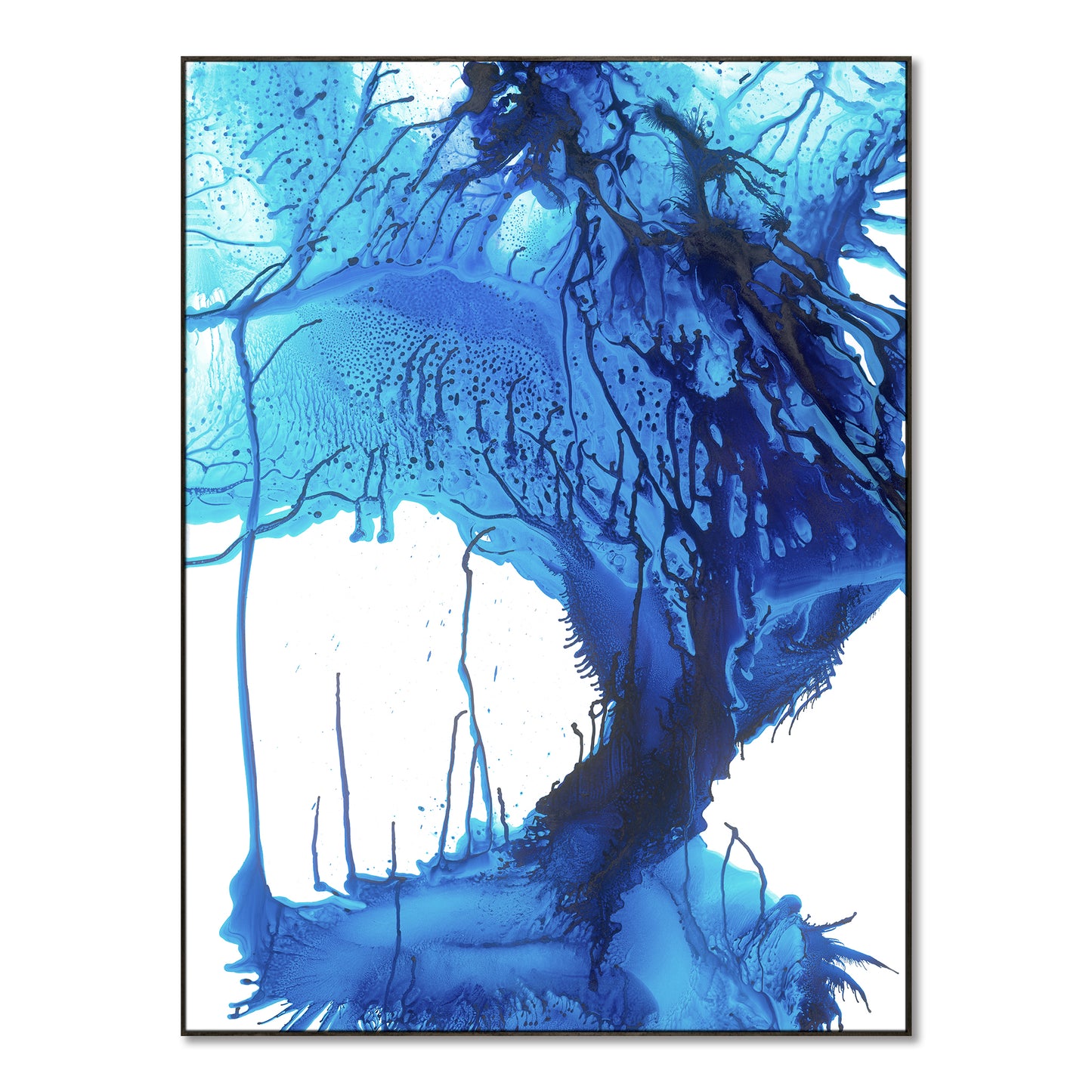 "Blue Rhythm" framed canvas prints