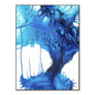 "Blue Rhythm" framed canvas prints