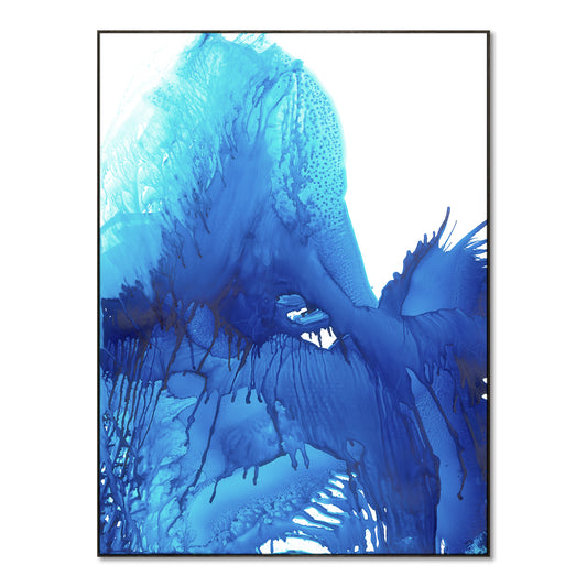 "Blue Rhythm" framed canvas prints